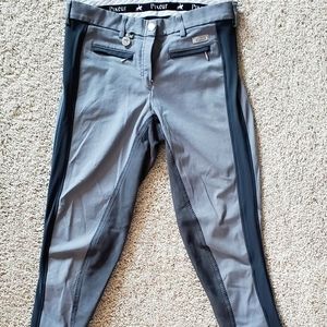 Pikeur Gray Full Seat Breeches in Sz 28